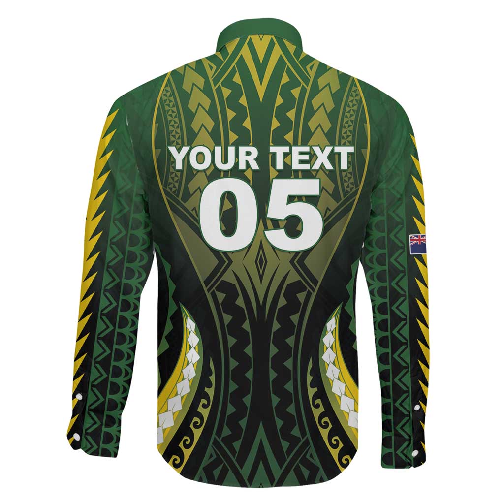 Custom Cook Islands Rugby Family Matching Puletasi and Hawaiian Shirt Unique Style Black Version LT05 - Polynesian Pride