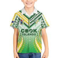 Custom Cook Islands Rugby Family Matching Long Sleeve Bodycon Dress and Hawaiian Shirt Unique Style White Version - Polynesian Pride
