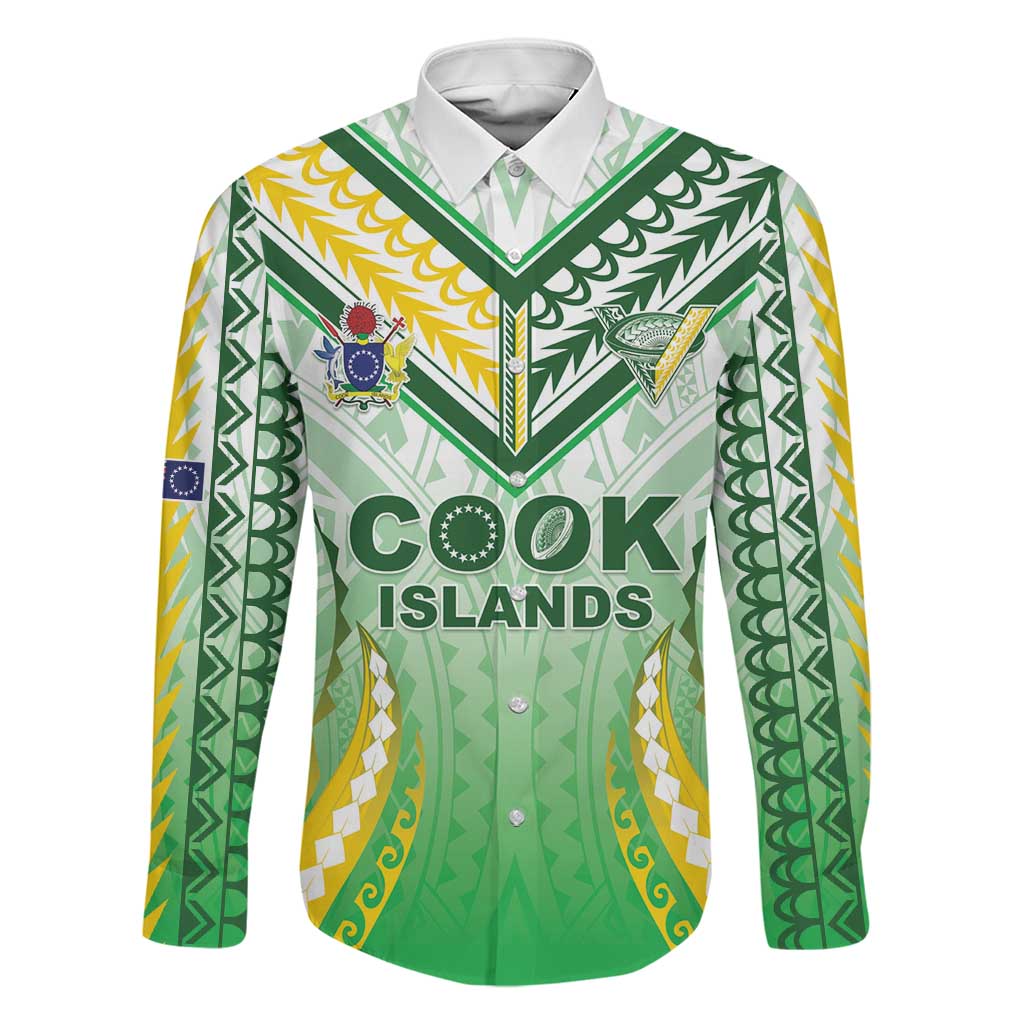 Custom Cook Islands Rugby Family Matching Summer Maxi Dress and Hawaiian Shirt Unique Style White Version - Polynesian Pride