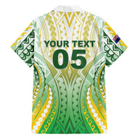 Custom Cook Islands Rugby Hawaiian Shirt Unique Style White Version - Polynesian Pride
