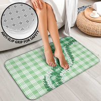 Green Hawaii Palaka Bathroom Set Hawaiian Honohono Lei