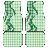 Green Hawaii Palaka Car Mats Hawaiian Honohono Lei LT05 - Polynesian Pride