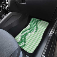 Green Hawaii Palaka Car Mats Hawaiian Honohono Lei LT05 - Polynesian Pride