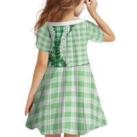 Green Hawaii Palaka Family Matching Summer Maxi Dress and Hawaiian Shirt Hawaiian Honohono Lei