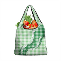 Green Hawaii Palaka Grocery Bag Hawaiian Honohono Lei LT05 1-pack One Size Green - Polynesian Pride