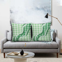 Green Hawaii Palaka Pillow Cover Hawaiian Honohono Lei LT05 - Polynesian Pride