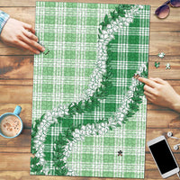 Green Hawaii Palaka Puzzle Hawaiian Honohono Lei