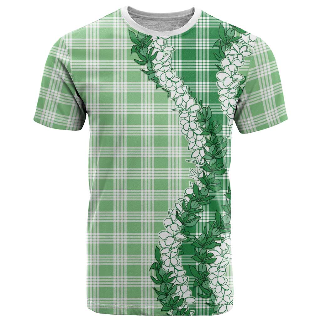 Green Hawaii Palaka T Shirt Hawaiian Honohono Lei LT05 Green - Polynesian Pride