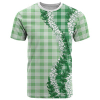 Green Hawaii Palaka T Shirt Hawaiian Honohono Lei LT05 Green - Polynesian Pride