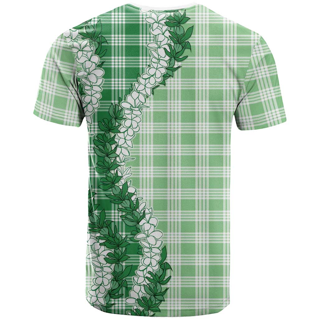 Green Hawaii Palaka T Shirt Hawaiian Honohono Lei LT05 - Polynesian Pride