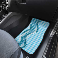 Blue Hawaii Palaka Car Mats Hawaiian Honohono Lei