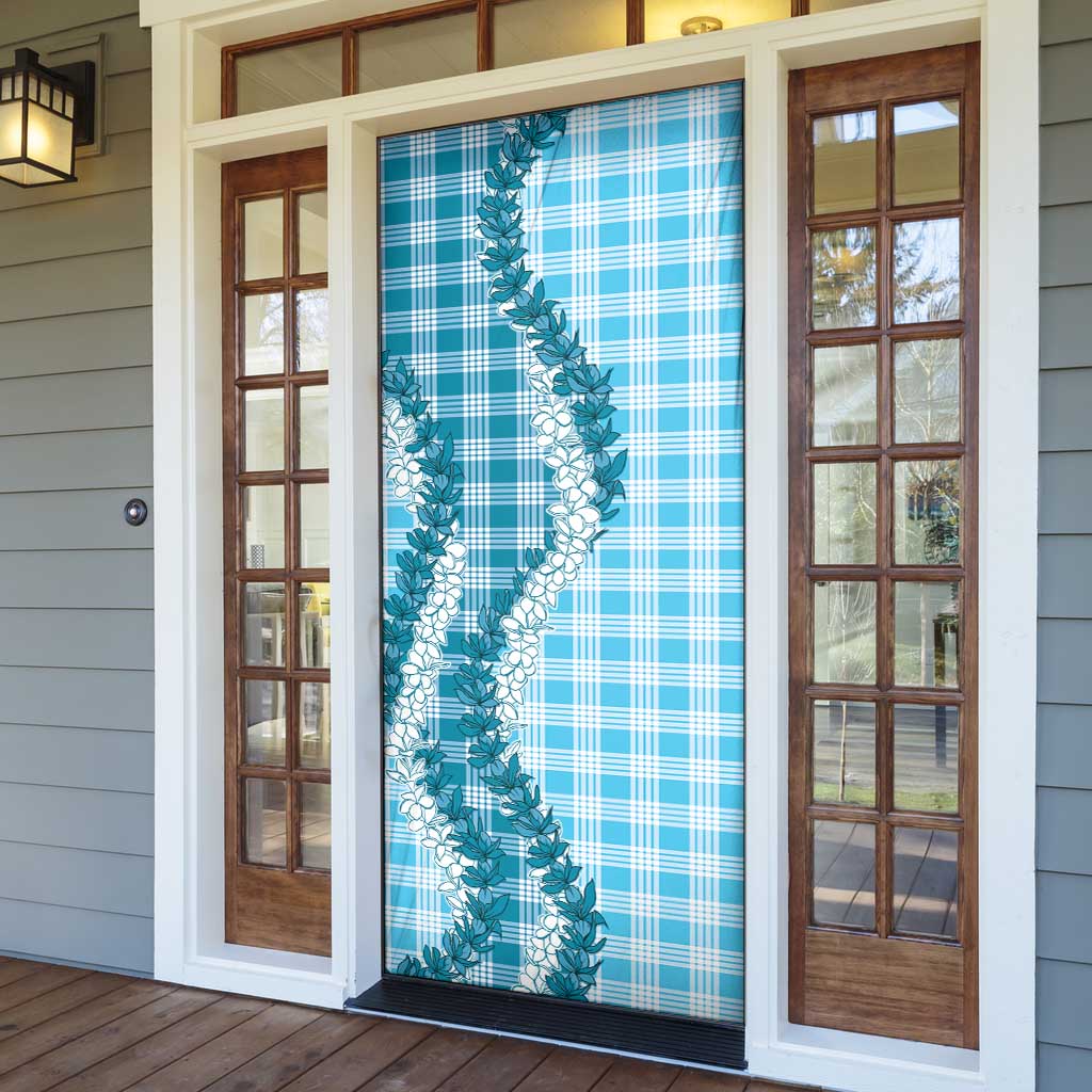 Blue Hawaii Palaka Door Cover Hawaiian Honohono Lei LT05 - Polynesian Pride