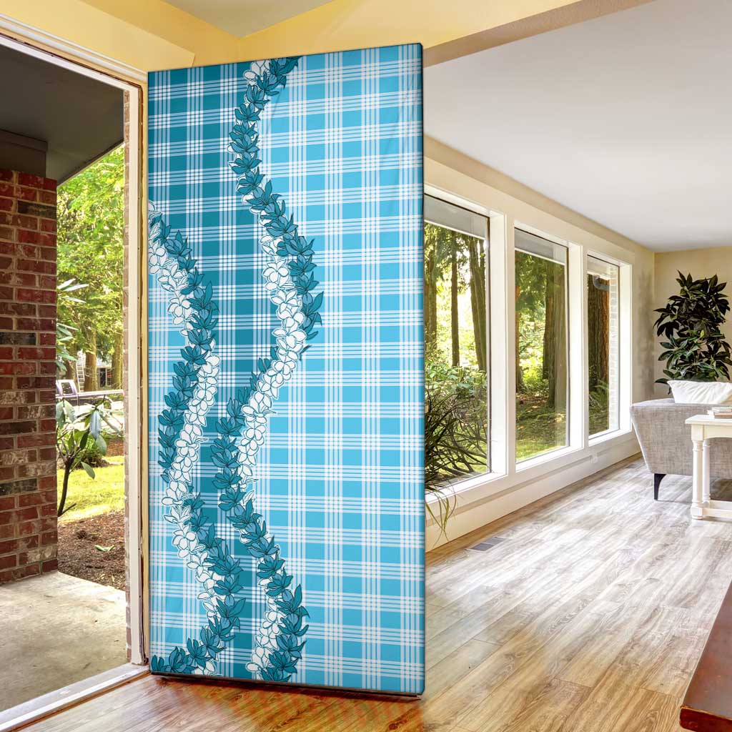 Blue Hawaii Palaka Door Cover Hawaiian Honohono Lei LT05 - Polynesian Pride