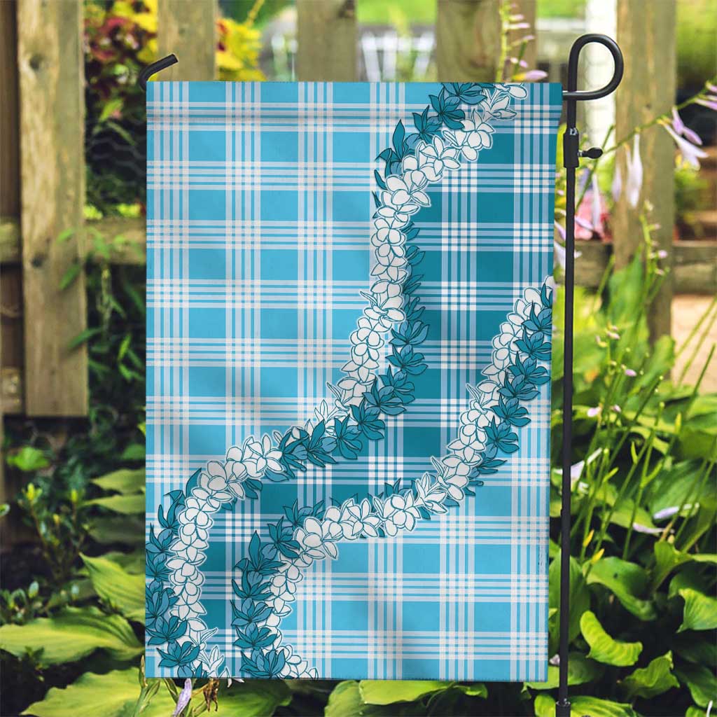 Blue Hawaii Palaka Garden Flag Hawaiian Honohono Lei LT05 Garden Flag Blue - Polynesian Pride