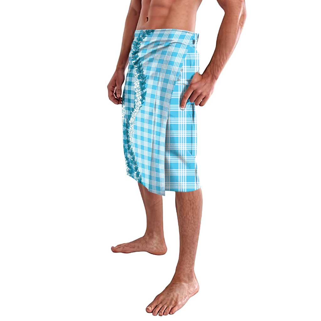 Blue Hawaii Palaka Lavalava Hawaiian Honohono Lei