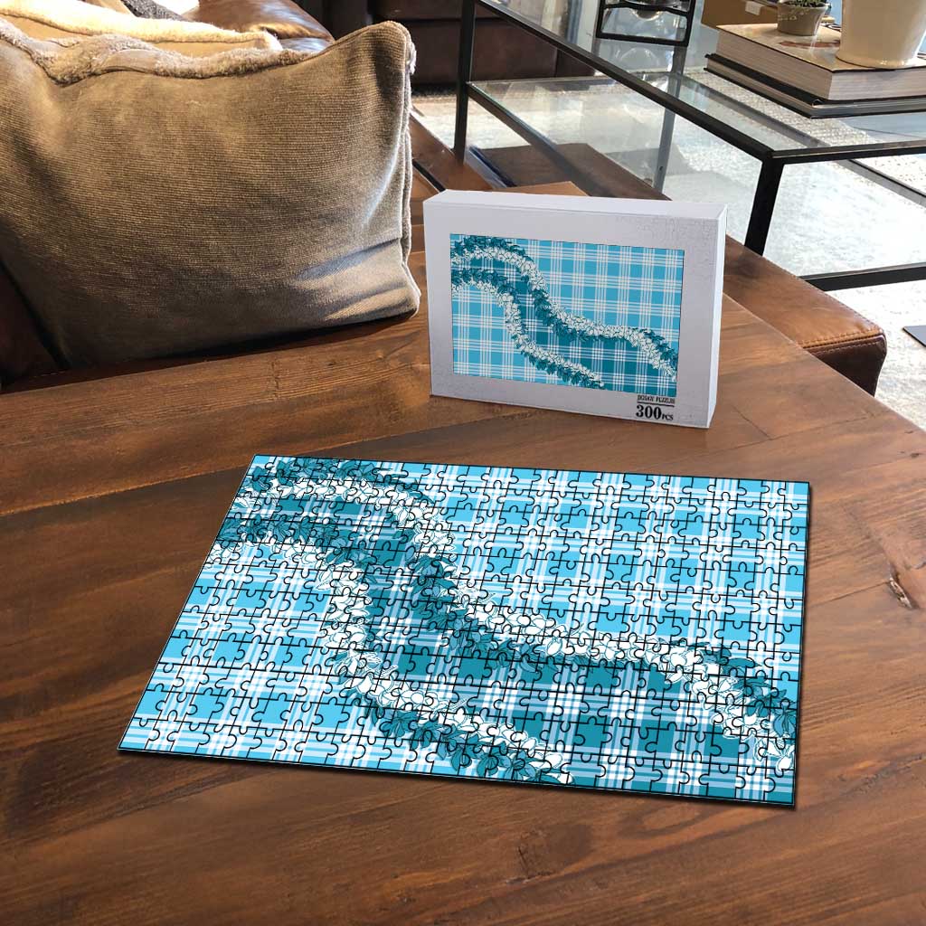 Blue Hawaii Palaka Puzzle Hawaiian Honohono Lei