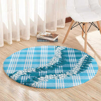 Blue Hawaii Palaka Round Carpet Hawaiian Honohono Lei LT05 - Polynesian Pride