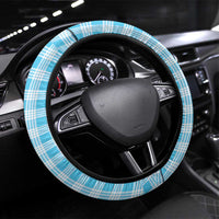 Blue Hawaii Palaka Steering Wheel Cover Hawaiian Honohono Lei LT05 Universal Fit Blue - Polynesian Pride