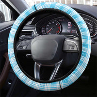 Blue Hawaii Palaka Steering Wheel Cover Hawaiian Honohono Lei LT05 - Polynesian Pride