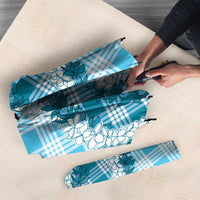 Blue Hawaii Palaka Umbrella Hawaiian Honohono Lei