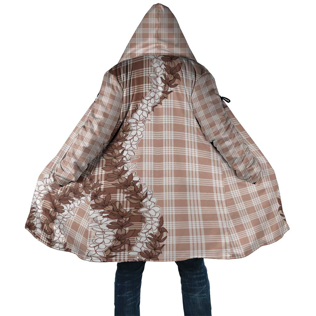 Beige Hawaii Palaka Cloak Hawaiian Honohono Lei