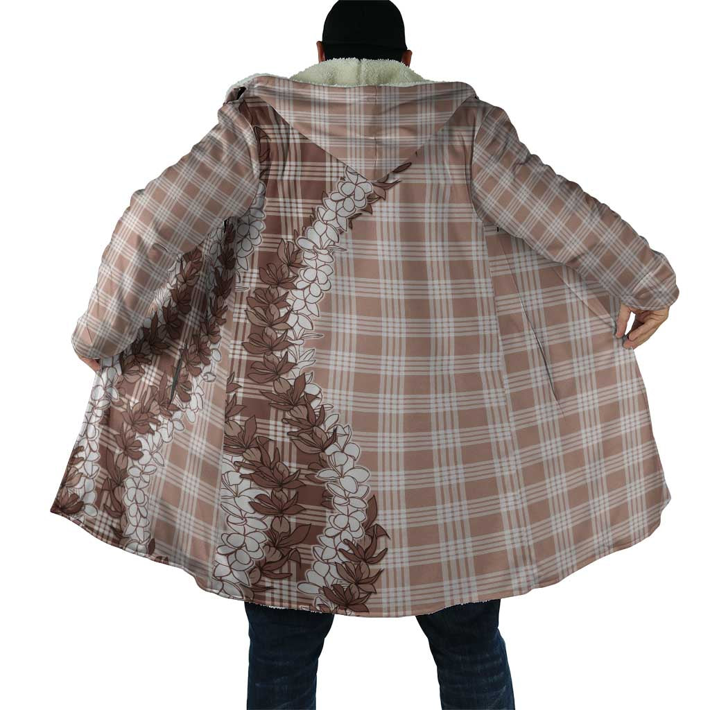 Beige Hawaii Palaka Cloak Hawaiian Honohono Lei
