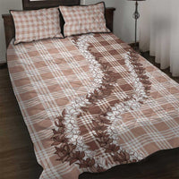 Beige Hawaii Palaka Quilt Bed Set Hawaiian Honohono Lei LT05 Beige - Polynesian Pride