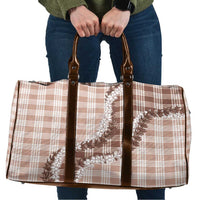 Beige Hawaii Palaka Travel Bag Hawaiian Honohono Lei
