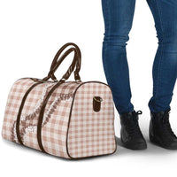 Beige Hawaii Palaka Travel Bag Hawaiian Honohono Lei