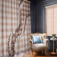 Beige Hawaii Palaka Window Curtain Hawaiian Honohono Lei
