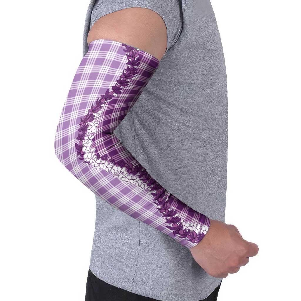 Violet Hawaii Palaka Arm Sleeves Hawaiian Honohono Lei