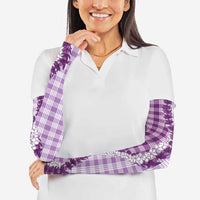Violet Hawaii Palaka Arm Sleeves Hawaiian Honohono Lei