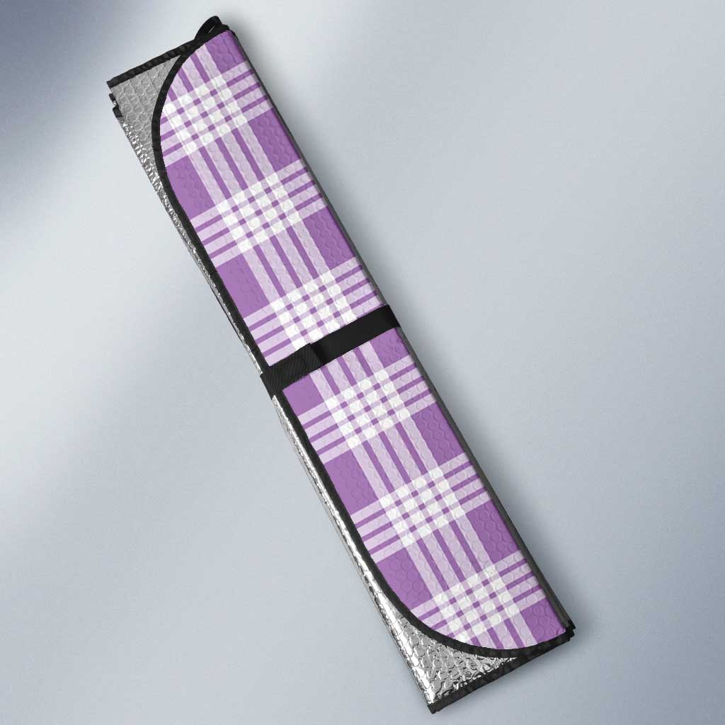 Violet Hawaii Palaka Auto Sun Shade Hawaiian Honohono Lei LT05 - Polynesian Pride