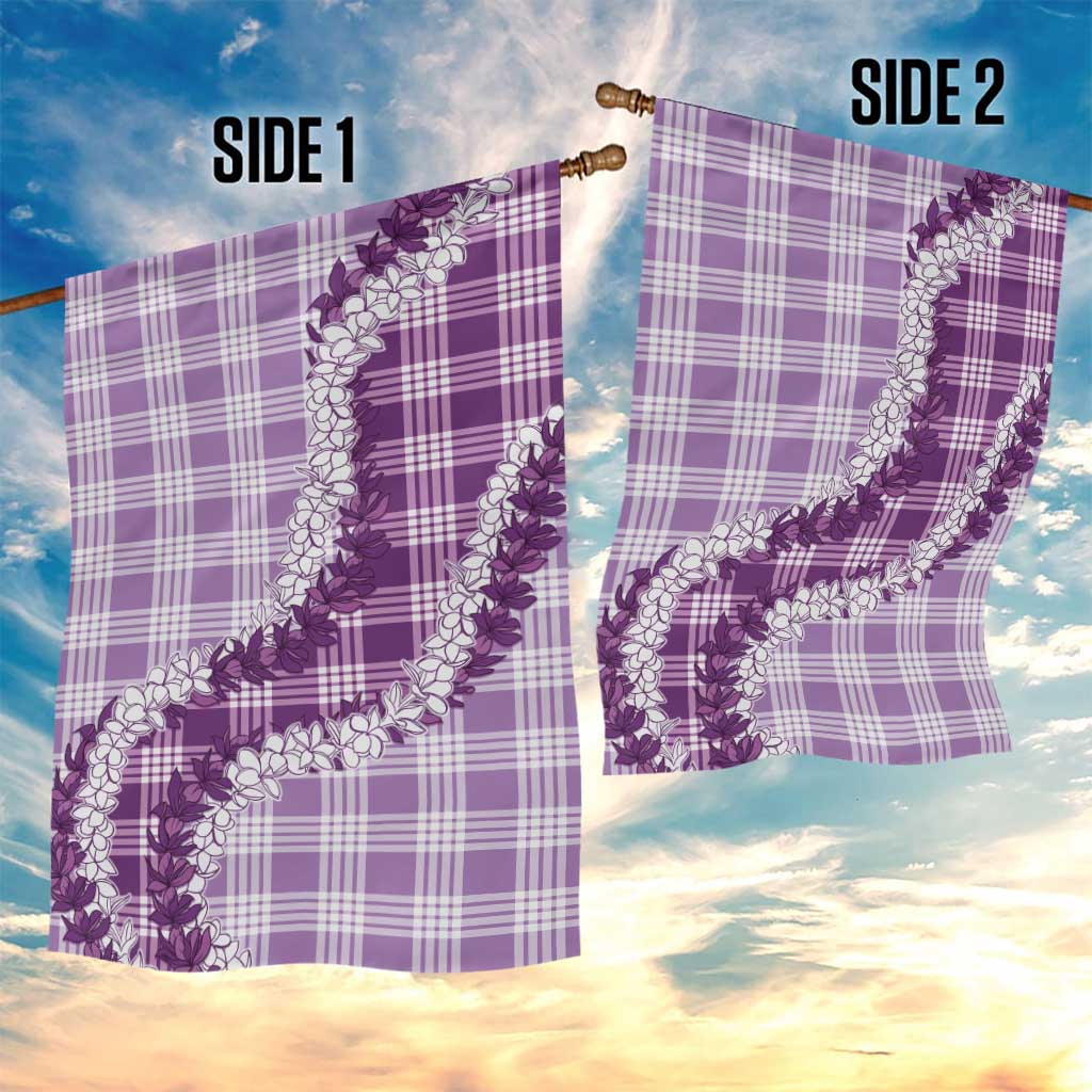 Violet Hawaii Palaka Garden Flag Hawaiian Honohono Lei