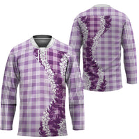 Violet Hawaii Palaka Hockey Jersey Hawaiian Honohono Lei