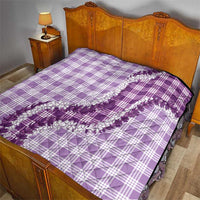 Violet Hawaii Palaka Quilt Hawaiian Honohono Lei