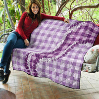Violet Hawaii Palaka Quilt Hawaiian Honohono Lei