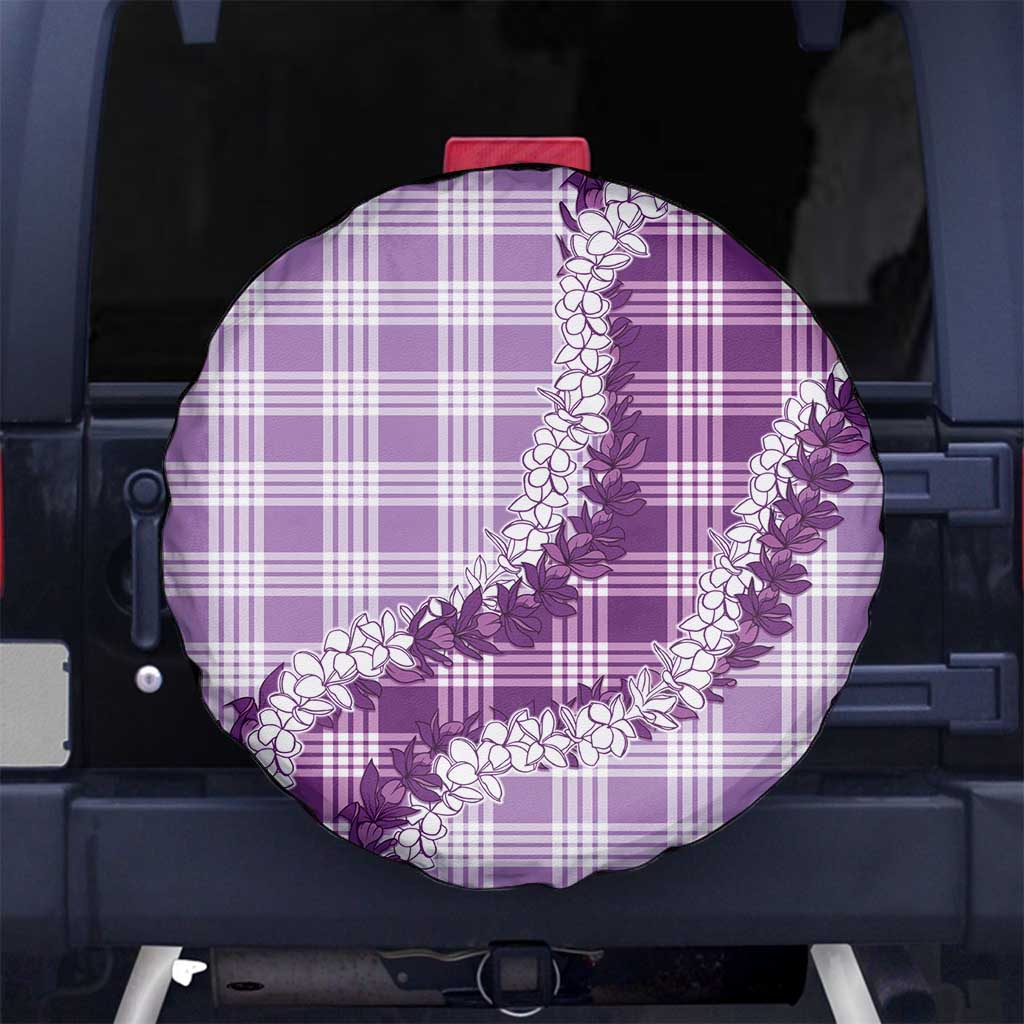 Violet Hawaii Palaka Spare Tire Cover Hawaiian Honohono Lei