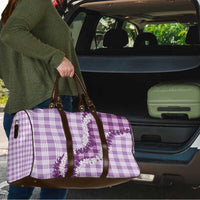 Violet Hawaii Palaka Travel Bag Hawaiian Honohono Lei