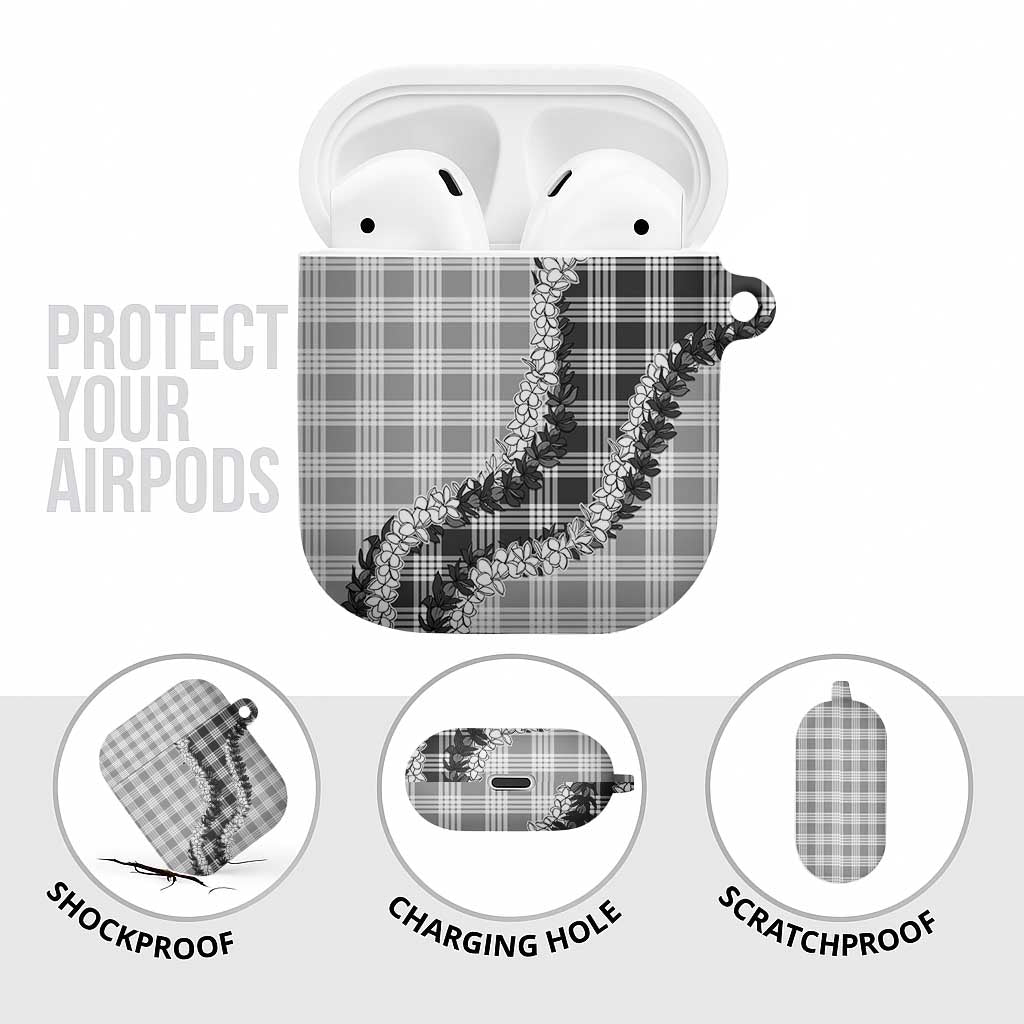 Gray Hawaii Palaka AirPods Case Hawaiian Honohono Lei LT05 - Polynesian Pride