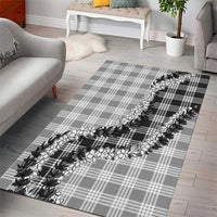 Gray Hawaii Palaka Area Rug Hawaiian Honohono Lei