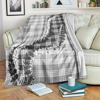 Gray Hawaii Palaka Blanket Hawaiian Honohono Lei