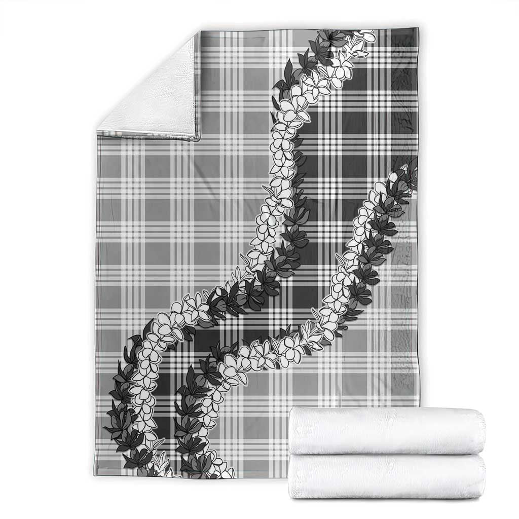 Gray Hawaii Palaka Blanket Hawaiian Honohono Lei