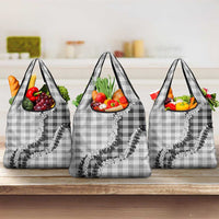 Gray Hawaii Palaka Grocery Bag Hawaiian Honohono Lei LT05 3-pack One Size Gray - Polynesian Pride