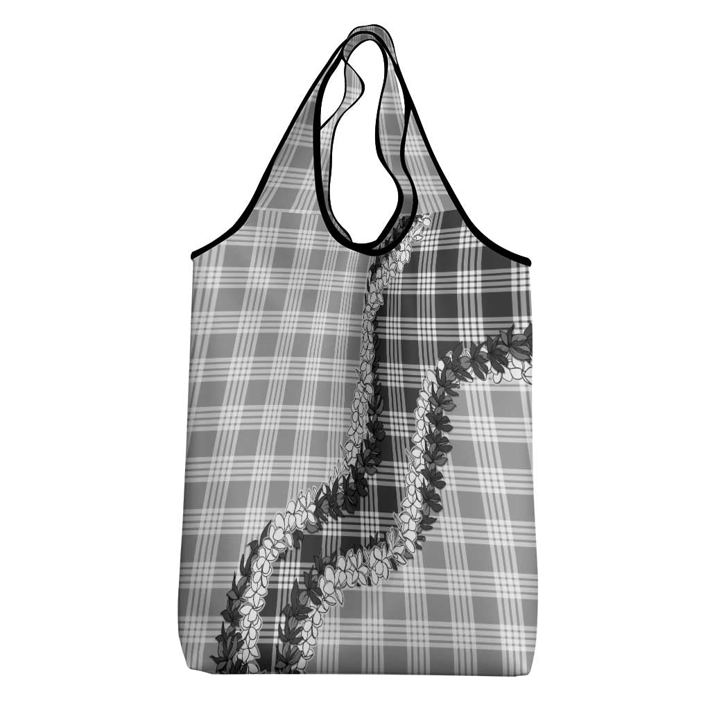 Gray Hawaii Palaka Grocery Bag Hawaiian Honohono Lei LT05 - Polynesian Pride