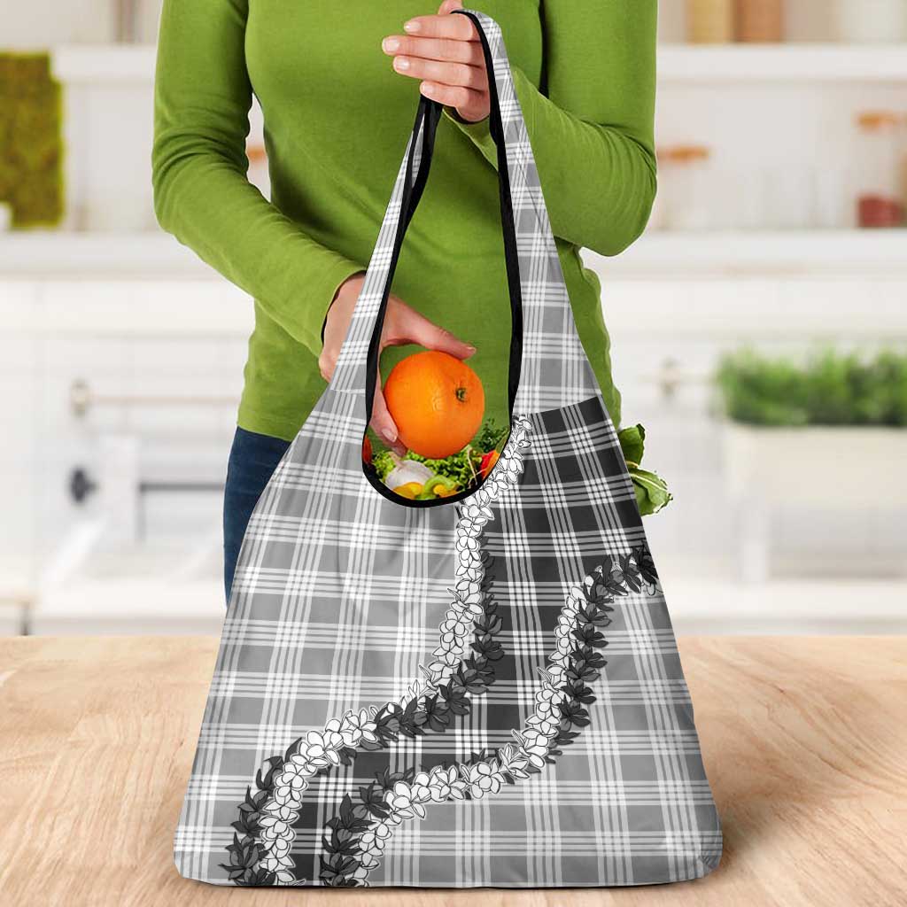 Gray Hawaii Palaka Grocery Bag Hawaiian Honohono Lei LT05 - Polynesian Pride