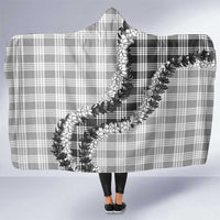 Gray Hawaii Palaka Hooded Blanket Hawaiian Honohono Lei