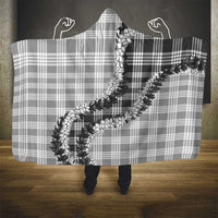 Gray Hawaii Palaka Hooded Blanket Hawaiian Honohono Lei