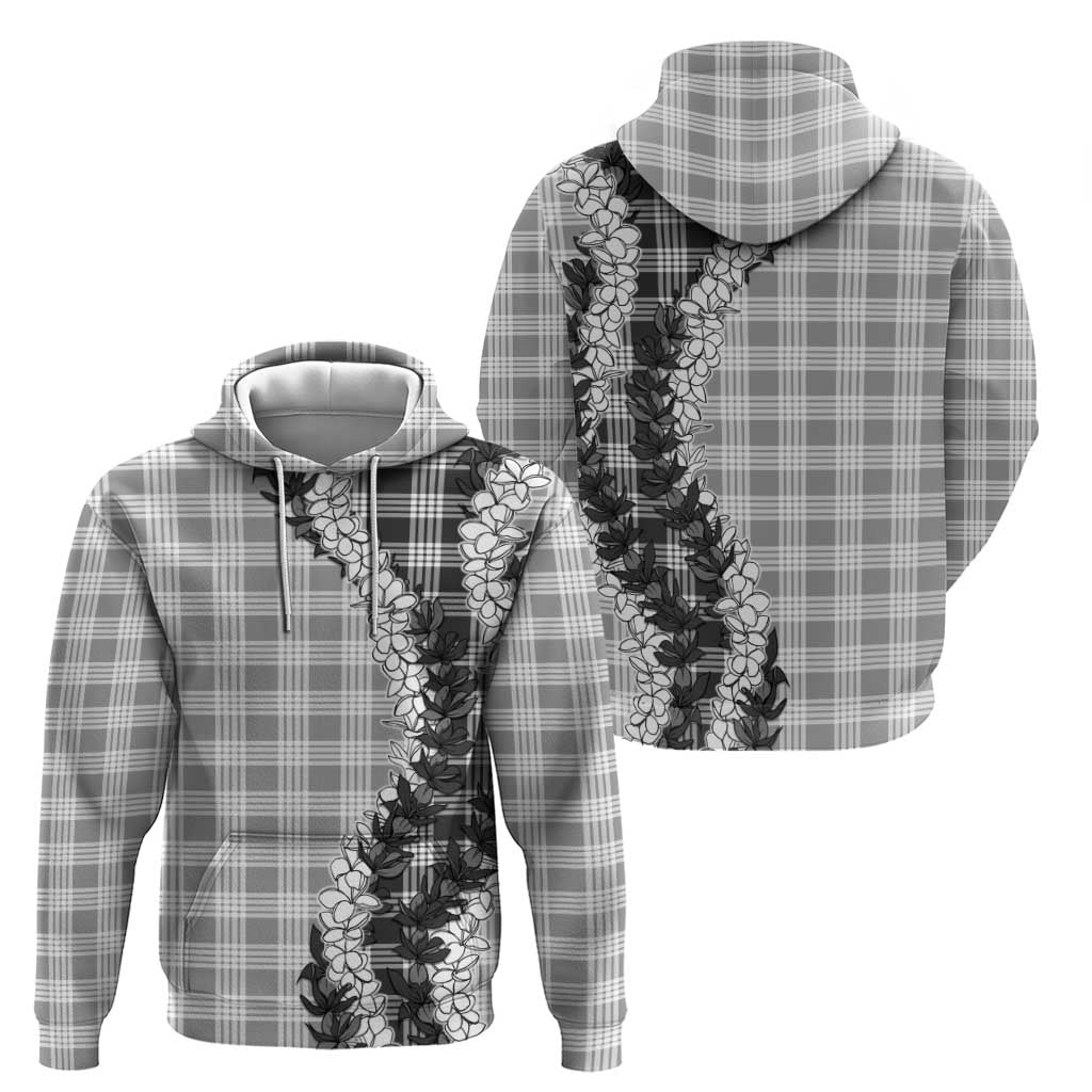 Gray Hawaii Palaka Hoodie Hawaiian Honohono Lei