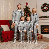 Gray Hawaii Palaka Pajama Set Hawaiian Honohono Lei